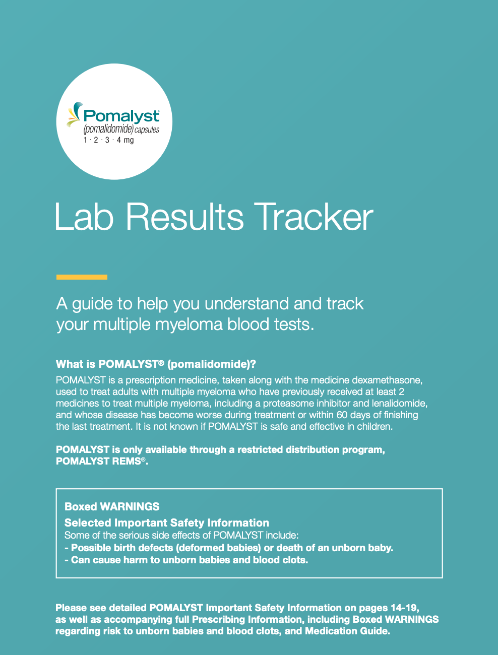 Lab Results Tracker Brochure